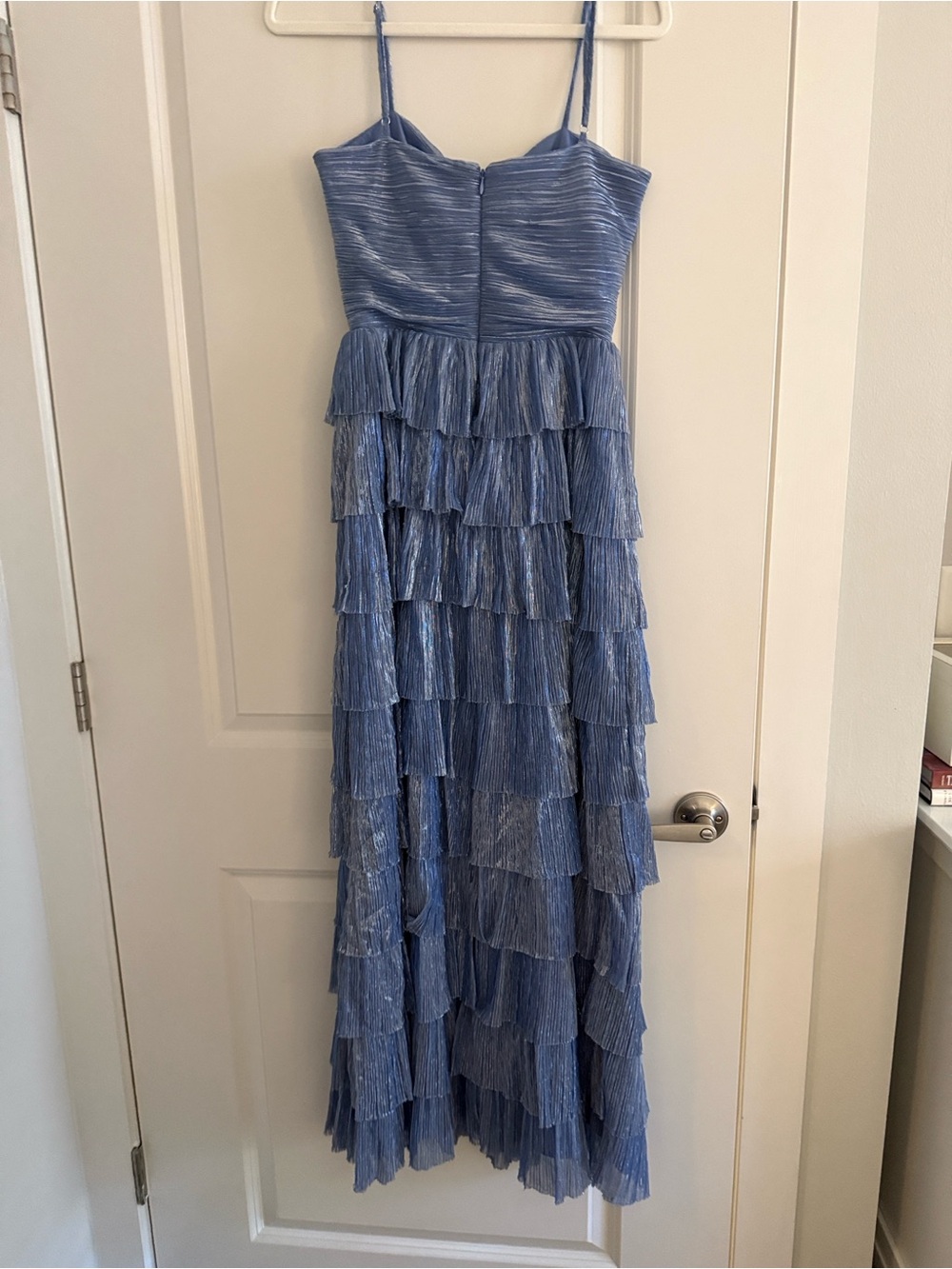 Gianni Bini Lavender Blue Tiered Maxi Dress - Picture 3 of 4